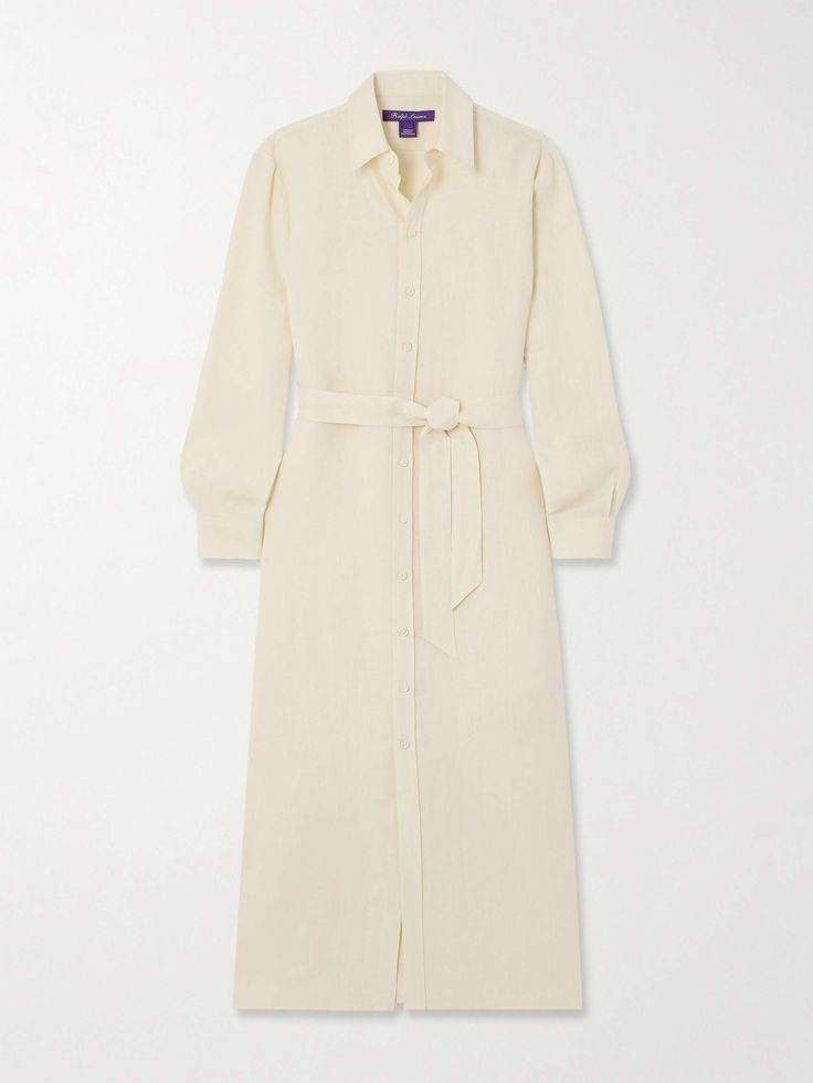 Build Wardrobe, Ralph Lauren Womens Clothing, Exclusive Dress, Ralph Lauren Collection, Midi Shirt Dress, Spring Style, Ralph Lauren Womens, Cream Dress, Everyday Wardrobe