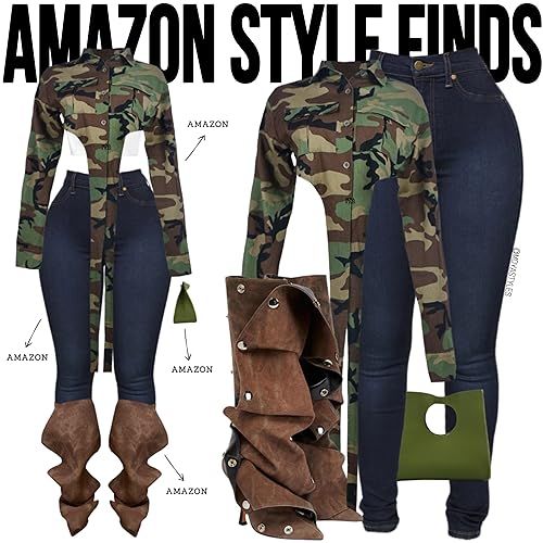 Moya Styles's Amazon Page Fall Outfits Black Women Amazon, Amazon Vacation Outfits Black Women, Amazon Club Outfits Black Women, Amazon Style For Women, Green Top Outfit Ideas, Club Outfits For Black Women, Shein Outfit Ideas, Slay Fashion, Summer Swag Outfits