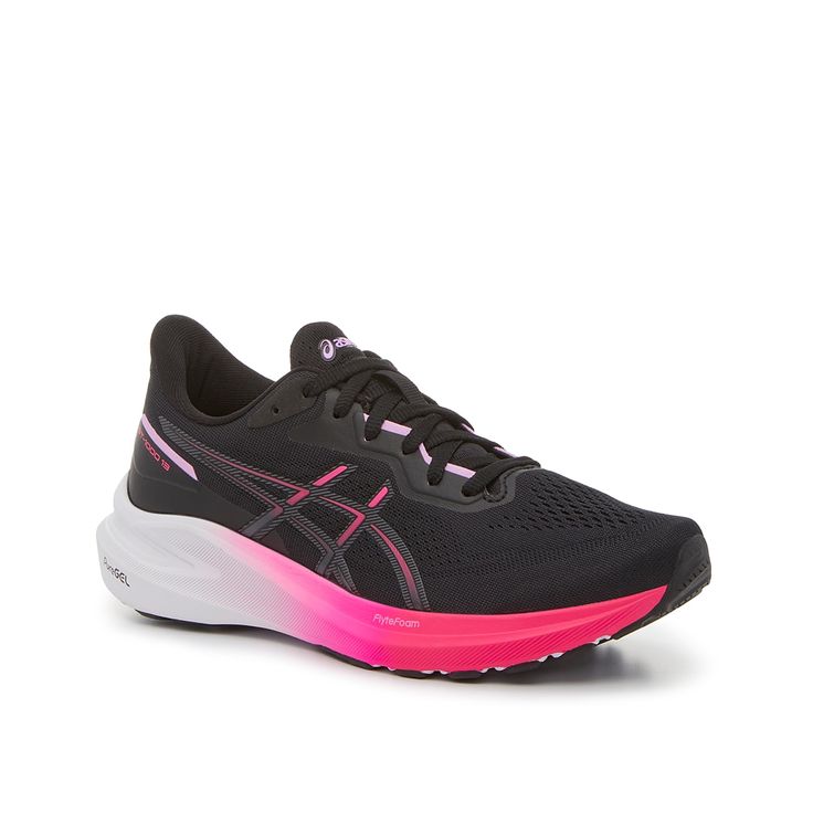 Asics-Gt-1000 13 Running Shoe - Women's Cross every finish line by lacing up the Gt-1000 13 running shoe from Asics. Crafted with must-have features to improve your stride, this pair is a must-have for any fitness fanatic. This sporty style features all the features of the original, including a breathable mesh upper, padded details, and an OrthoLite™ footbed. Now complete with a 3D Guidance System™ for stability in each step, PureGEL™ technology for all-day support, and a Flytefoam® midsole for Asics Lace-up Running Shoes For Sports, Asics Synthetic Running Shoes For Jogging, Asics Pink Running Shoes With Boost Midsole, Asics Trail Running Sneakers With Synthetic Material, Asics Synthetic Sneakers For Trail Running, Pink Dynamic Trail Running Shoes With Cushioned Footbed, Dynamic Pink Trail Running Shoes With Cushioned Footbed, Pink Breathable Synthetic Trail Running Shoes, Pink Dynamic Running Shoes With Laces