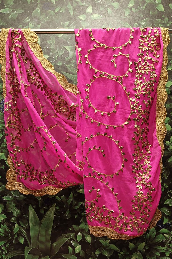 Description Add a touch of elegance to your outfit with our Beautiful Pink Color Copper Gota Patti work Dupatta for Women . Made with high-quality materials and exquisite craftsmanship, this dupatta is perfect for any occasion. The beautiful pink color and intricate gota patti work will surely make you stand out in the crowd. Elevate your style with this stunning dupatta. About Fabric Georgette Length 2.5 Meter Pattern Emborided Care instructions Dry Clean Only Embroidery type Gota patti & Threa Unstitched Pink Saree For Wedding, Pink Dori Work Art Silk Dupatta, Pink Dola Silk Dupatta With Dabka Work, Pink Dabka Work Traditional Wear In Dola Silk, Pink Dola Silk Traditional Wear With Dabka Work, Pink Dola Silk Salwar Kameez With Zari Work, Pink Chanderi Dupatta With Dabka Work, Pink Traditional Wear With Dabka Work In Dola Silk, Semi-stitched Dabka Work Saree For Celebration