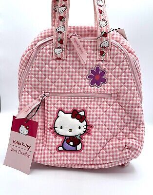 NEW Vera Bradley HELLO KITTY Kids Totepack Small BACKPACK Purse GINGHAM PINK Tag  | eBay Aaliyah Drawing, Sanrio Collaboration, Small Backpack Purse, Aesthetic Bags, Colorful Fabric, Empty Nest, Girls Purse, Girly Accessories, Small Backpack