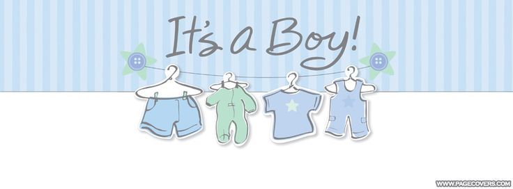 it's a boy card with clothes hanging on a line and the words, it's a boy