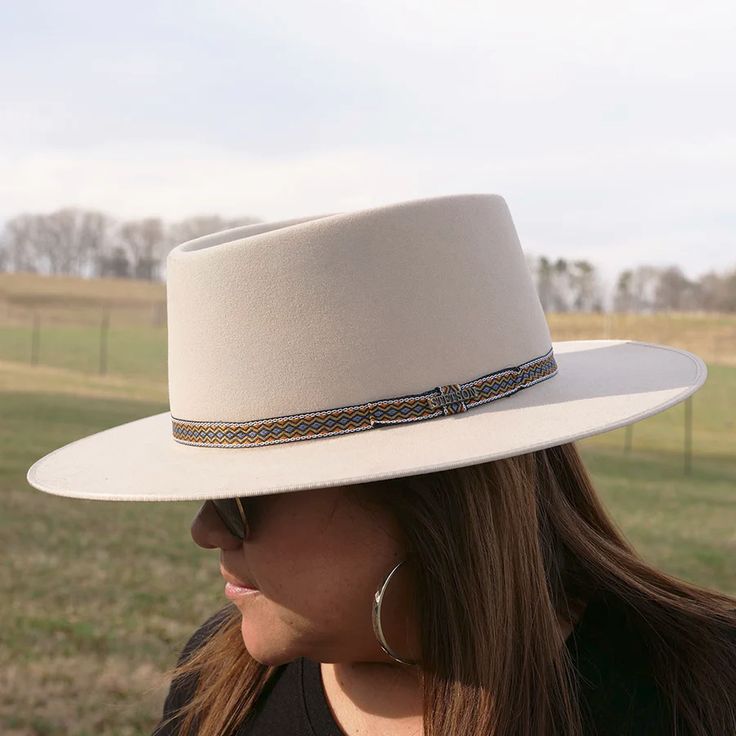 A new Stetson style in the Medalist Collection, the Yancy is an mix of gambler and fedora hat featuring a blend of high-grade Merino wool with a hint of fur felt to provide structural integrity. Featuring a telescope crown, flat brim, bound edge and eye-catching band, it is perfect for outdoors. A great accessory for Flat Brim Fur Felt Hat, Winter Felt Hat With Flat Brim, Winter Wide Brim Fur Felt Panama Hat, Winter Fur Felt Panama Hat With Short Brim, Winter Fur Felt Panama Hat With Flat Brim, Fall Fur Felt Boater Hat With Flat Crown, Winter Brimmed Felt Panama Hat, Western Style Winter Hat With Flat Crown, Western Winter Hat With Flat Crown