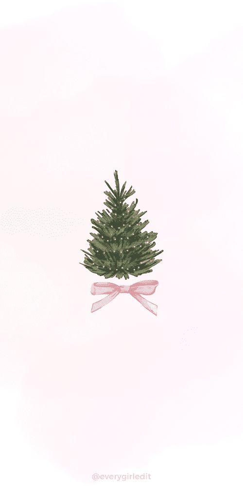 pink Christmas wallpaper: watercolored pink and a tree Christmas Wallpaper, Christmas Tree, Screen, Christmas, Pink