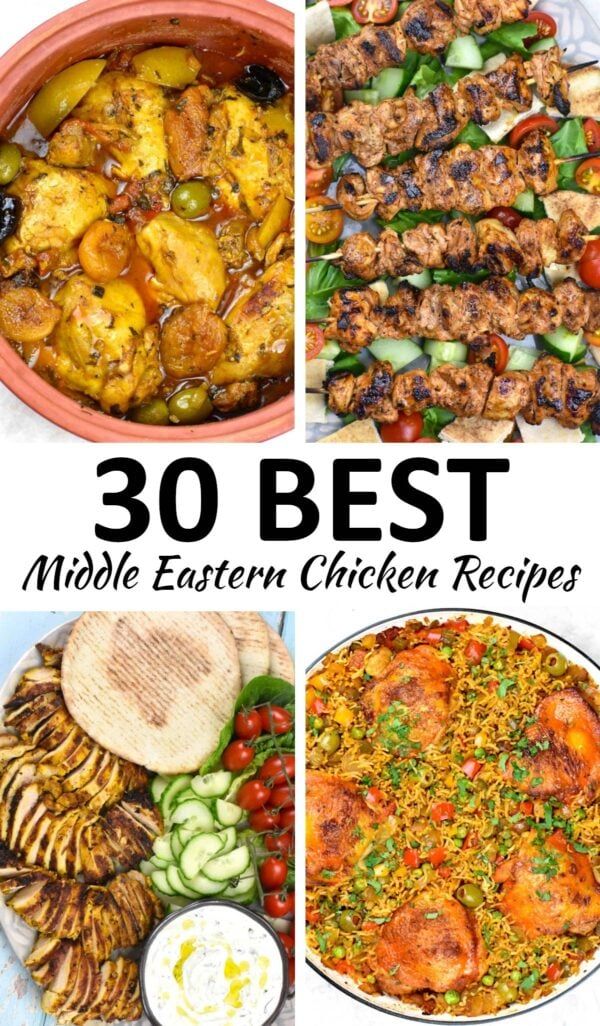 the best middle eastern chicken recipes for dinner, lunch or appetizers in 30 minutes