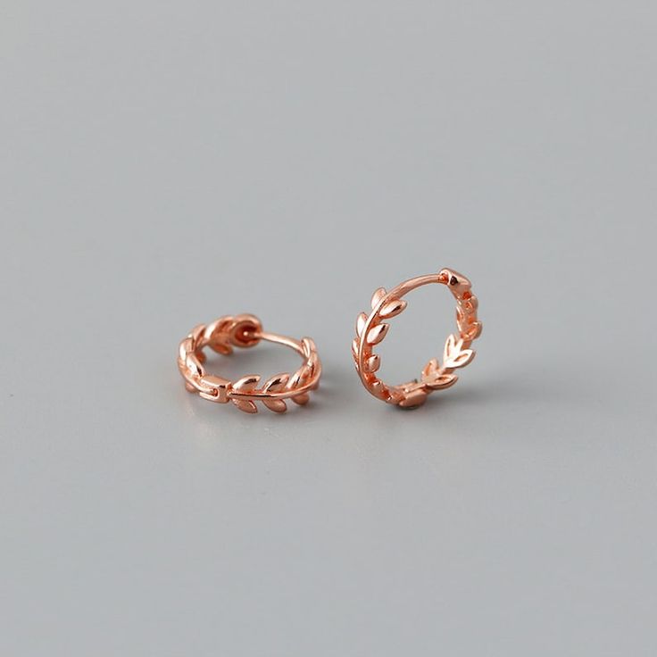 Gold Hoop Leaves Earrings, Tiny Hoops Huggies in Gold, Sterling Silver, Rose Gold, Minimalist Earrings for Women, Perfect Gift for Her E58 - Etsy United Arab Emirates Dainty Small Hoop Rose Gold Earrings, Dainty Rose Gold Small Hoop Earrings, Adjustable Rose Gold Huggie Earrings, Dainty Rose Gold Hoop Earrings, Dainty Rose Gold Hoop Earrings For Pierced Ears, Gold Minimalist Earrings, Unique Hoop Earrings, Leaves Earrings, Beach Earrings