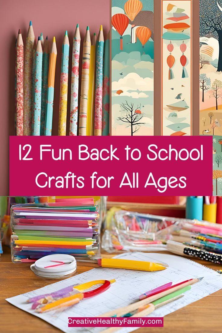 the back to school crafts for all ages