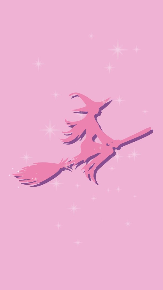 Pink witch silhouette flying on a broom with sparkles and pink background Witch Phone Background, Witch Flying On Broom, Halloween Phone Wallpaper, Pink Witch, Witch Flying, Witch Wallpaper, Halloween Wallpaper Iphone Backgrounds, Halloween Wallpaper Backgrounds, Halloween Wallpaper Cute