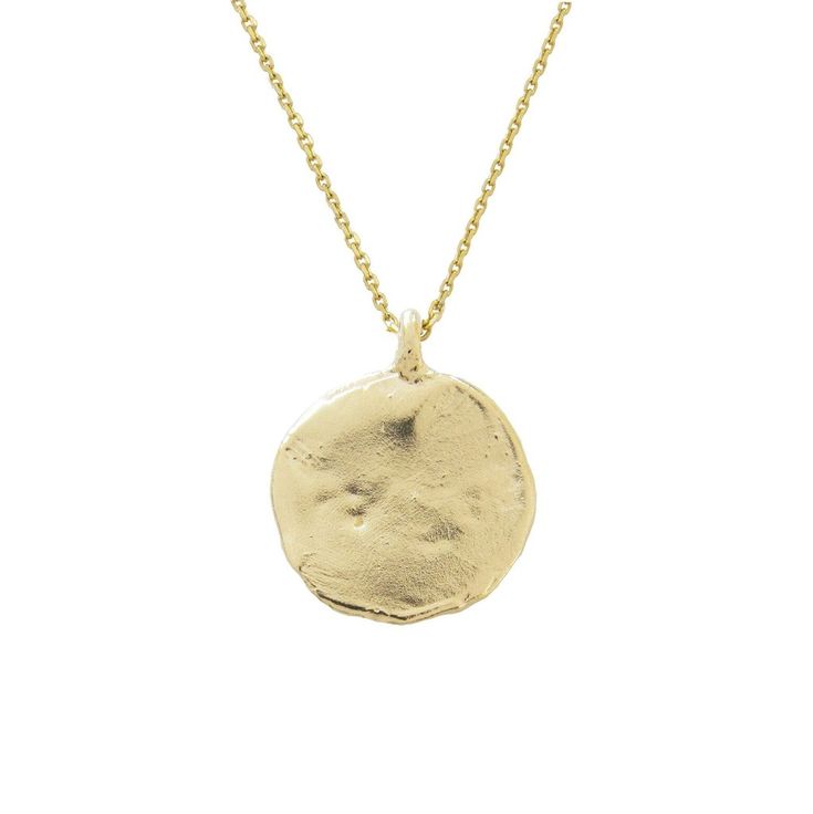 Medallion Necklace 14k Gold Medallion Amulet Jewelry, Everyday Gold Plated Medallion Jewelry, Symbolic Brass Jewelry With Coin Pendant, Brass Coin Pendant Jewelry, Recycled Gold Medallion Coin Pendant, Tarnish Resistant Brass Medallion Jewelry, Brass Medallion Charm Necklaces, Amulet Style Jewelry With Coin Pendant In Recycled Gold, Spiritual Recycled Gold Round Pendant Jewelry