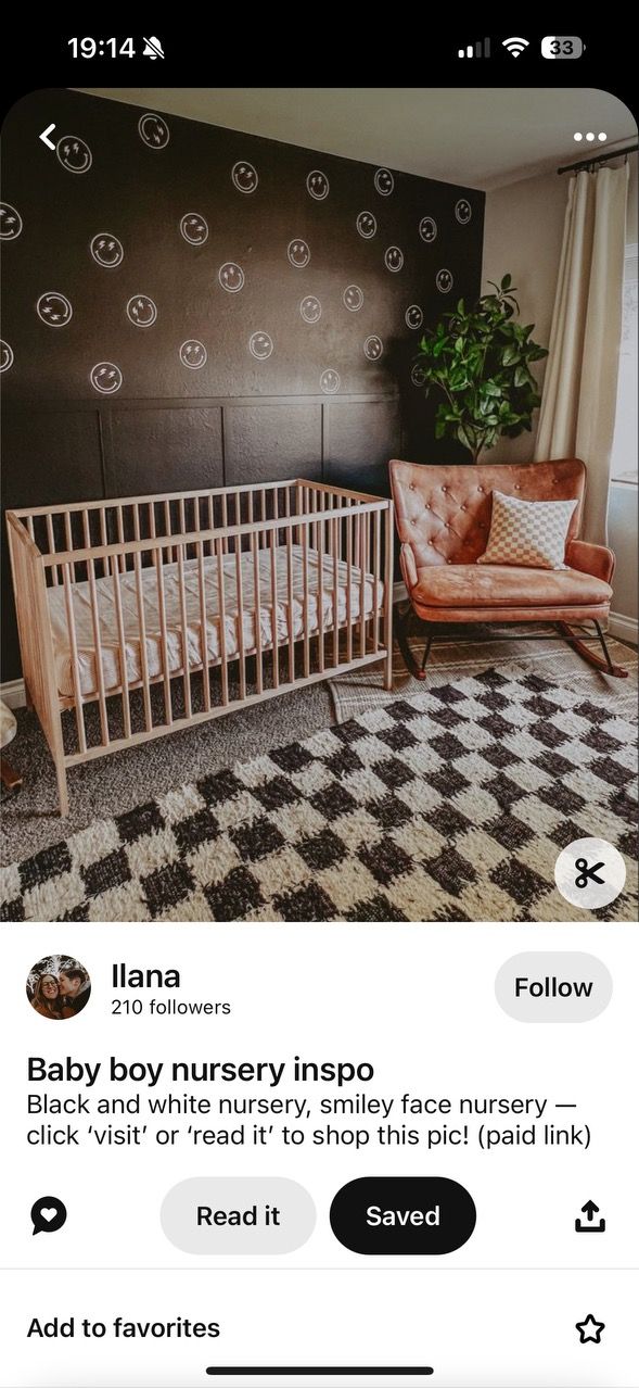 the baby boy nursery instagram is displayed in an instagramtion post on twitter