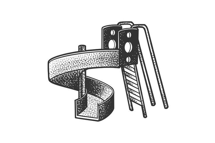 a black and white drawing of a pair of skis next to a metal object