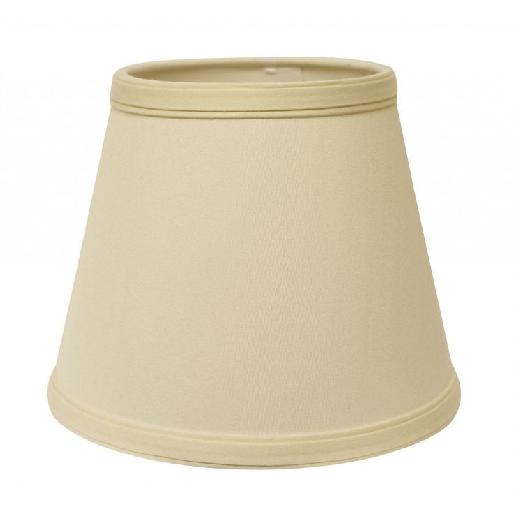 a white lamp shade on a white background