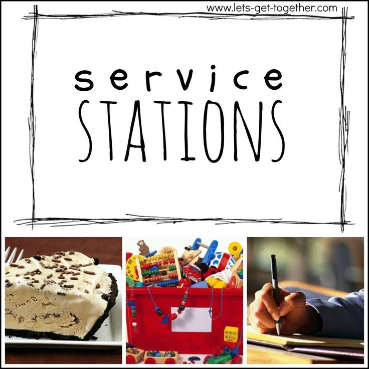 the service station sign is surrounded by pictures of various items and things to include in it