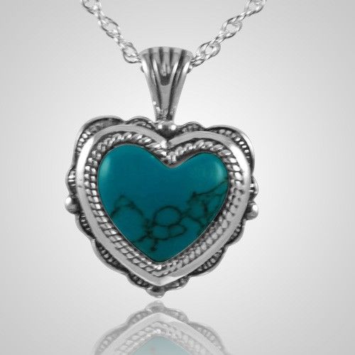 The Etched Turquoise Heart Keepsake Pendant is sterling silver and crafted by an artistic skilled jeweler one at a time. The quality is excellent and the craftsmanship is outstanding. This Keepsake Pendant holds a small amount of remains, a piece of hair or something that is small enough to memorialize your loved one and bring them close to your heart. Artisan Turquoise Jewelry With Polished Finish, Spiritual Turquoise Jewelry For Anniversary, Turquoise Spiritual Jewelry For Anniversary, Turquoise Hallmarked Jewelry Gift, Turquoise Hallmarked Jewelry For Gift, Hallmarked Sterling Silver Turquoise Jewelry, Artisan Heart-shaped Jewelry For Anniversary, Sterling Silver Hallmarked Turquoise Jewelry, Artisan Engraved Heart-shaped Jewelry