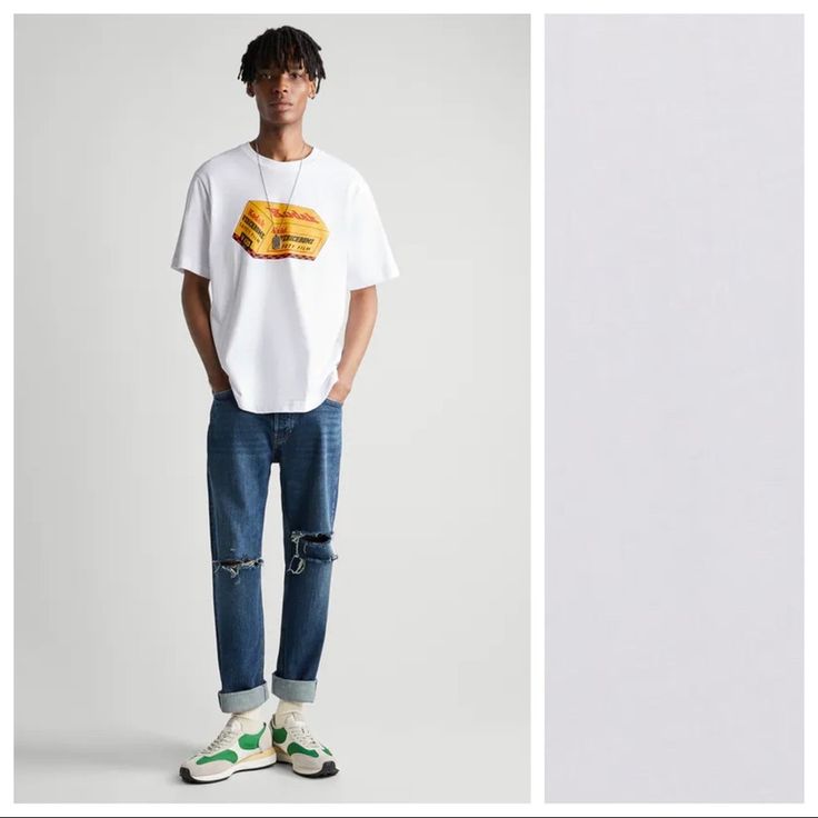 Nwt. Zara Man White Kodak Graphic T-Shirt With Round Neckline, Short Sleeves. Size M. Ref 4644/450. Pit To Pit 20" Flat, Shoulders 18", Sleeves 9,5", Length 30". 1005 Zara T-shirt With Letter Print And Relaxed Fit, Zara White T-shirt For Streetwear, Zara Tops With Graphic Print And Relaxed Fit, Zara Graphic Tee For Streetwear, Casual Zara Tops With Letter Print, Zara Casual Tops With Letter Print, Casual Zara Top With Letter Print, Zara Graphic Print Top For Streetwear, Casual Zara T-shirt With Graphic Print