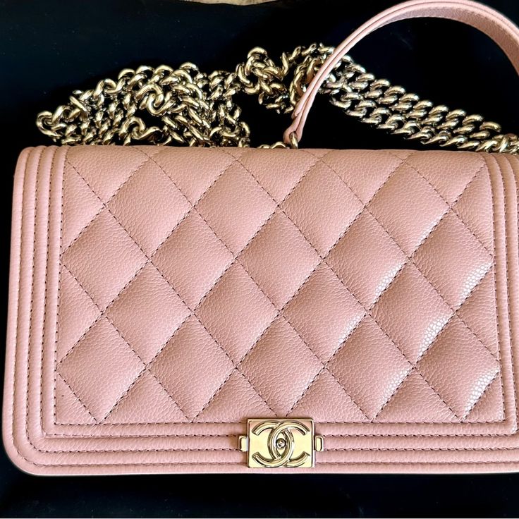 Chanel Boy Small, Light Pink, Grained Calf Skin Leather Bag. Silver Tone Hardware. 2024 March Brand New Bag. Never Used And No Sign Of Any Scratch Or Any Marks. Elegant Evening Bag With Grained Texture, Formal Bags With Grained Texture, Designer Evening Bags With Grained Texture, Chic Evening Bag With Grained Texture, Chic Evening Bags With Grained Texture, Luxury Grained Texture Shoulder Bag For Evening, Luxury Evening Shoulder Bag With Grained Texture, Elegant Formal Bag With Grained Texture, Elegant Formal Bags With Grained Texture