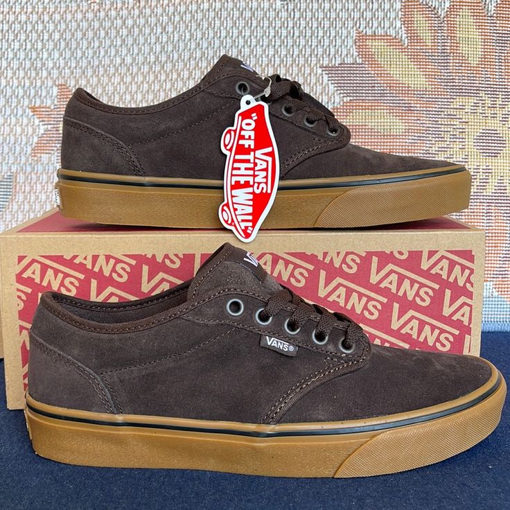 New In The Box Authentic Women’s Vans Atwood Suede Brown/Gum Vn0a327lb7g Sneakers- Athletic Shoes Vans Men’s 8 Equals Women’s 9.5 Women’s Size In The Listing. The Listing Is Posted In Women’s Category Brown Suede Skate Shoes For Skateboarding, Brown Suede Skate Shoes, Brown Lace-up Skate Shoes With Gum Sole, Brown Leather Vans Skate Shoes, Brown Suede Skate Shoes With Round Toe, Brown Suede Skate Shoes With Gum Sole, Brown Suede Skate Shoes With Rubber Sole, Vans Brown Skate Shoes With Rubber Sole, Brown Sneakers With Gum Sole For Skateboarding