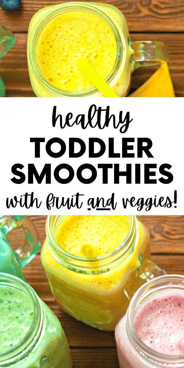 healthy toddler smoothies with fruit and veggies