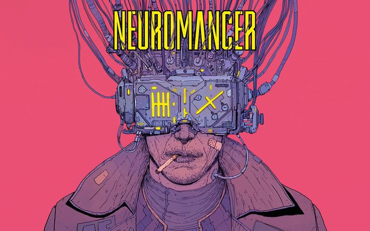 a man with his head covered in wires and the words nerdrommager above him