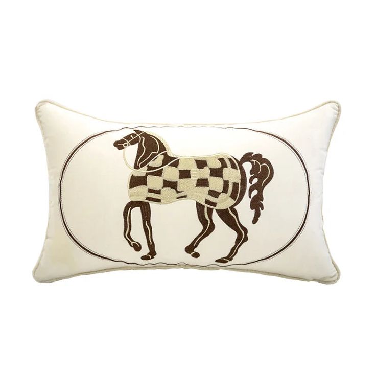 44232661827747 Horse Pillow, Future Apartment, Vintage Horse, Lumbar Pillow Cover, Decorative Pillow Cases, Apartment Ideas, Animal Pattern, Accent Pieces, Lumbar Pillow