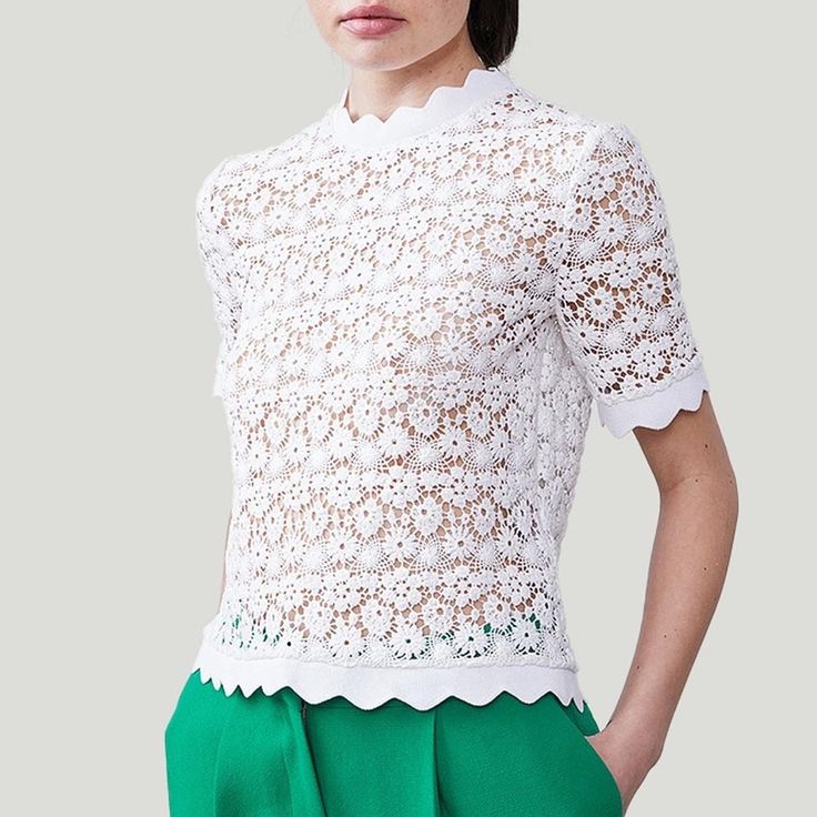 Allen Schwartz Lilly Short Sleeves Blouse Off White 0734-35 Elegant Short Sleeve Lace Top For Spring, Elegant Lace Top For Spring Daywear, Elegant Spring Lace Top For Daywear, Summer Short Sleeve Lace Top For Work, Elegant White Short Sleeve Lace Top, Elegant Fitted Lace Top For Spring, Elegant White Lace Top With Short Sleeves, Elegant Fitted Blouse For Spring, Fitted Short Sleeve Lace Top For Work