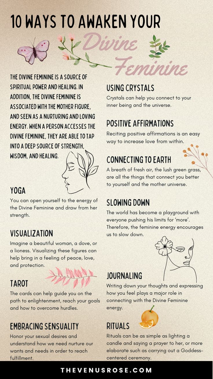 The divine feminine is an ancient concept of a powerful, creative, and nurturing feminine energy that has been present for centuries. It is a source of spiritual power and healing, and can be accessed in a variety of ways. It is believed that when a person accesses the divine feminine, they are able to tap into a deep source of strength, wisdom, and healing. Click to learn more! #divinefeminine #spiritual #spiritualgrowth #healing Spiritual Coaching, Feminine Spirituality, Healing Era, Witchy Tips, Spiritual Psychology, Healing Journaling, Wiccan Magic, Divine Feminine Spirituality, Spiritual Journals