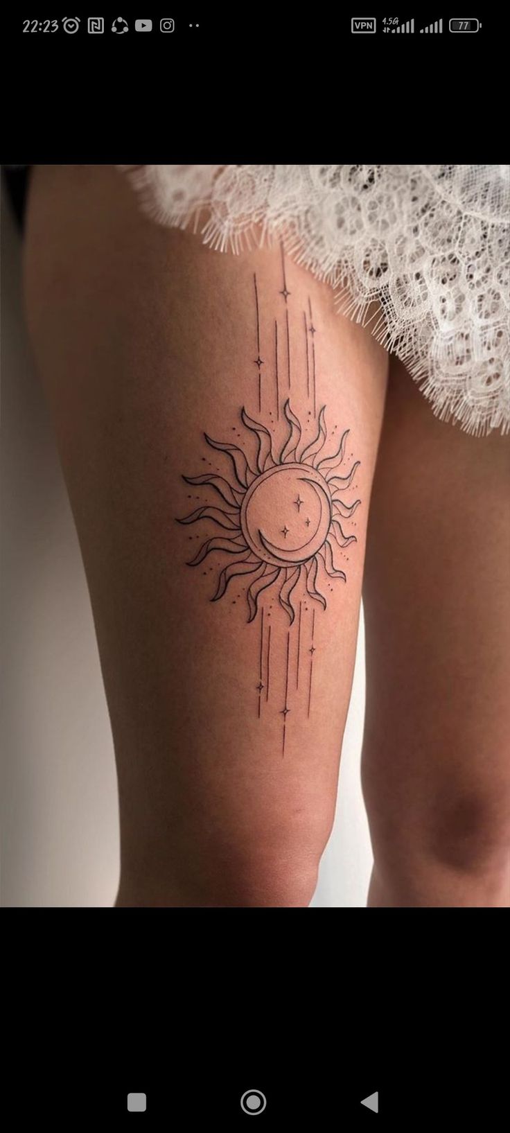 Tato Minimal, Hippie Tattoo, Tattoos Geometric, Leg Tattoos Women, Dope Tattoos For Women, Thigh Tattoos Women, Knee Tattoo, Cute Tattoos For Women, Discreet Tattoos