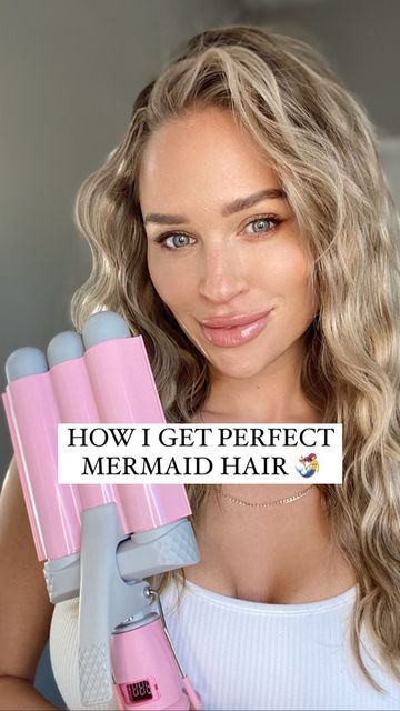 Long Hair Crimped Style, Krimped Hairstyles, Claudia Winkleman Hair, Crimped Hair Tutorial, Mermaid Hair Waves, Crimped Waves, Curled Hairstyles For Medium Hair, Middle School Dance, Beach Waves Hair Tutorial