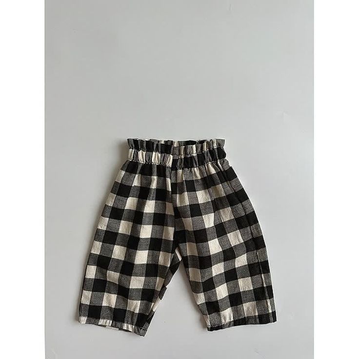 Baby Toddler Dot Plaid High Waist Pants Plaid Cotton Bottoms With Elastic Waistband, Cotton Gingham Pants For Fall, Gingham Cotton Pants For Fall, Fall Gingham Cotton Pants, Casual Gingham Cotton Bottoms, Casual Plaid Bottoms With Elastic Waistband, Casual Cotton Bloomers For Spring, Gingham Cotton Bottoms For Fall, Casual Gingham Trousers