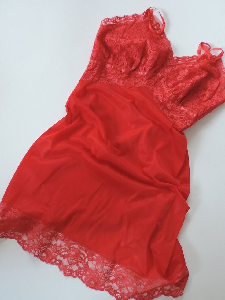 60's 70's Red Rose Slip Dress Nylon Slip Mid Century - Etsy Nylon Dress, Rose Rouge, Silk Slip Dress, Lace Slip, Silk Slip, Red Rose, Vintage Tees, Red Roses, Slip Dress