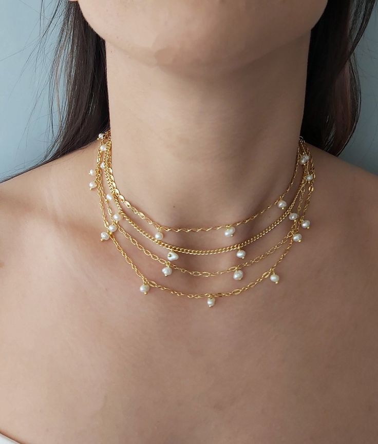 14k gold,Tiny pearl choker, Bridal choker,Waterpearl choker,Bridesmaid choker,Pearl necklace, Tiny pearl choker,Special chain choker 14 k gold plated chains Tiny waterpearl 14 k gold plated lobster claps Gold Pearl Choker With Clavicle Chain, Gold Pearl Clavicle Chain Choker, Gold Delicate Chain Pearl Choker, Gold Pearl Choker With Delicate Chain, Gold Pearl Choker Necklace With Delicate Chain, Gold Pearl Choker Chain Necklace, Dainty Pearl Choker With Pearl Chain, Dainty Pearl Chain Choker, Dainty Bridal Necklace With Pearl Chain For Party