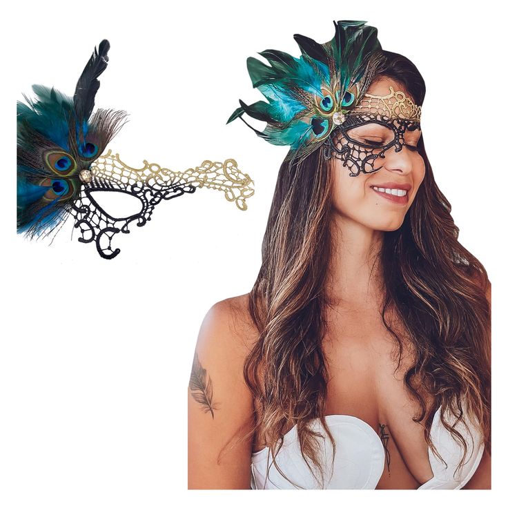 PRICES MAY VARY. Elegant Design: These masquerade masks are a must-have accessory for any formal event or party, adding a touch of sophistication and mystery to your outfit. The intricate lace pattern and beautiful colors make them a show-stopping accessory that is sure to turn heads and make you feel like a true queen Comfortable Fit: We know that comfort is just as important as style, which is why these masks are made from lightweight and breathable materials that feel great against your skin. Fantasy Costume For Masquerade Carnival, Fantasy Costumes For Carnival Masquerade, Fantasy Masquerade Mask For Cosplay Events, Masquerade Eye Mask For Cosplay Events, Cosplay Events Eye Mask For Masquerade Costume, Gothic Costume Accessories For Carnival And Cosplay, Cosplay Events Masquerade Eye Mask, Fantasy Gold Costume Hats And Headpieces For Masquerade, Gold Halloween Party Costume