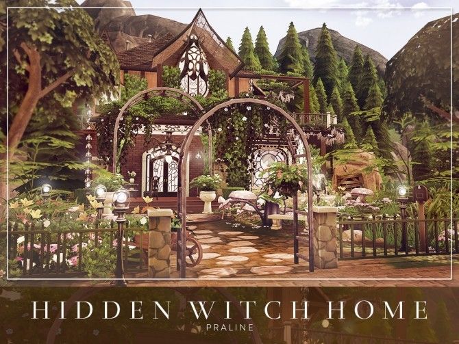 the hidden witch home is shown in this image