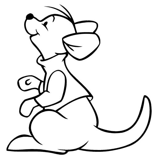 a cartoon dog sitting on the ground