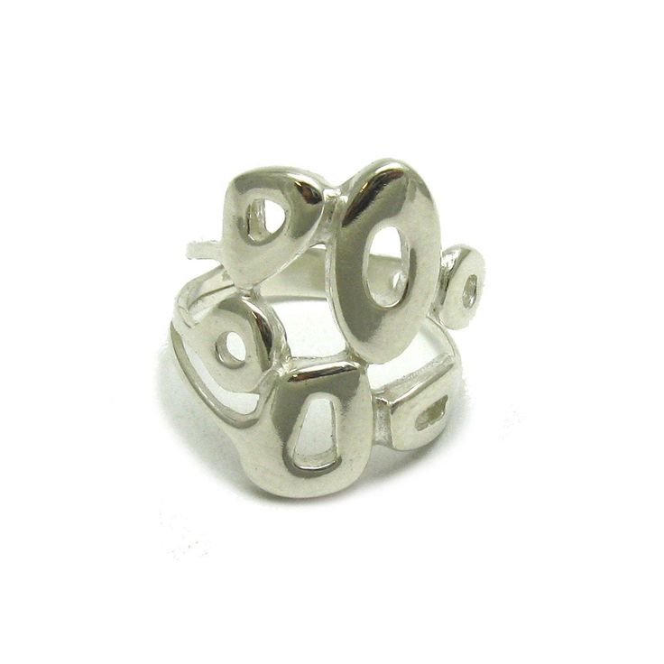 Sterling silver ring. Stamped 925. Approximate weight 4.8 grams. Top width 2.3cm (0.92 inches). All our jewels are made from solid sterling silver 925/1000 and are carefully crafted by hand in our family workshop. We dispatch your orders in 5 working days, worldwide and the postage is $5. We ship registered priority mail. Please allow 5-7 working days for delivery in Europe and 10-15 working days outside Europe. For any questions - please do not hesitate to contact me! Nickel-free Sterling Silver Rings In Silver, Nickel-free Sterling Silver Open Band Ring, Silver Sterling Silver Ring With Open Band, Sterling Silver Ring With Open Band In Silver Color, Sterling Silver Open Band Silver Ring, Silver Open Signet Ring Hallmarked, Silver Hallmarked Open Signet Ring, Silver Open Ring Hallmarked, Sterling Silver 925 Stamped Silver Rings