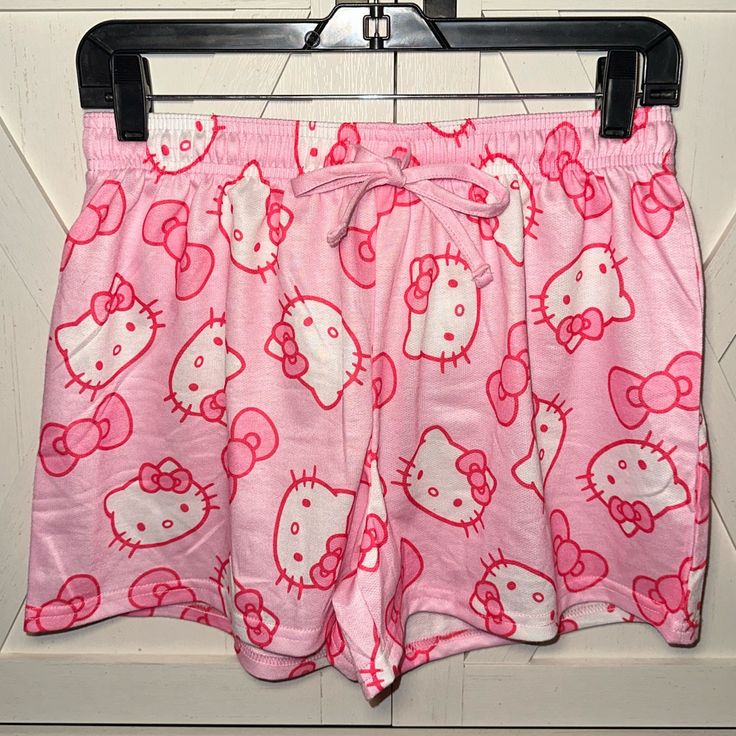 Bnwt Hello Kitty Pink Pajama Shorts In Sizes Small, Medium, Large, And Extra Large Features Pink Hello Kittys With Pink Bows!! Experienced Shipper With The Reviews To Show It! Shipped With Love And Care As Well As Tons Of Bubblewrap Tiktok Famous And Very Hard To Find After Going Viral Trending Hello Kitty Blankets Hello Kitty Throws Valentines Easter Hello Kitty Pinkmas Home Goods Tj Maxx Rae Dunn Cupcakes And Cashmere Throw Tiktok Viral Holiday Present Gift Gingerbread Love Xoxo Valentines Rae Cute Short Sleepwear For Loungewear, Cute Cotton Short Sleepwear, Cute Cotton Sleepwear Short Length, Cute Short Sleepwear For Pajama Party, Cute Short Length Sleepwear For Pajama Party, Cute Pajama Party Shorts, Cute Pajama Shorts For Pajama Party, Cute Cotton Stretch Sleepwear, Cute Stretch Cotton Sleepwear