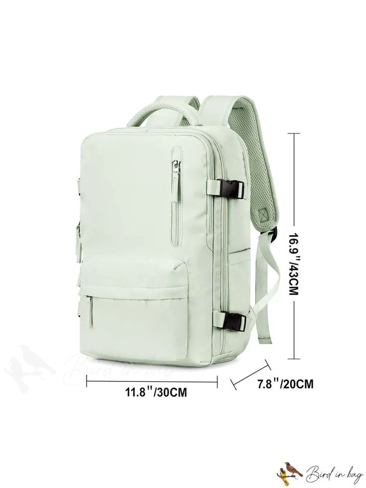 BirdinBag - Streamlined and Versatile Backpack Large Capacity Rectangular Laptop Bag For Back To School, Large Capacity Rectangular Laptop Bag For School, Student Laptop Bag With Adjustable Strap, Student Rectangular Laptop Bag With Adjustable Strap, Trip Laptop Backpack With Zipper Closure, Laptop Backpack With Zipper For Trips, Travel Satchel Bag With Adjustable Straps, Rectangular Bag With Zipper Closure For Back To School, Satchel Bag With Adjustable Straps For Travel