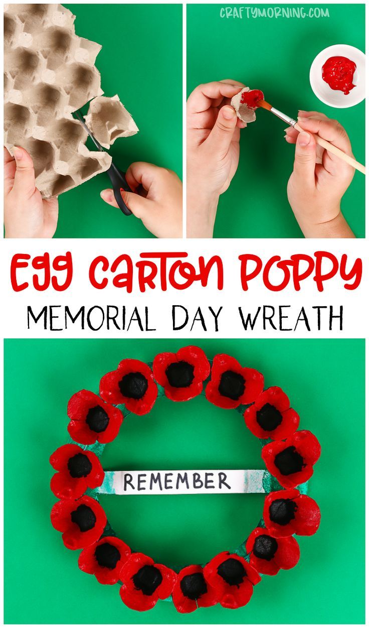 this is an easy and fun memorial day wreath craft for kids