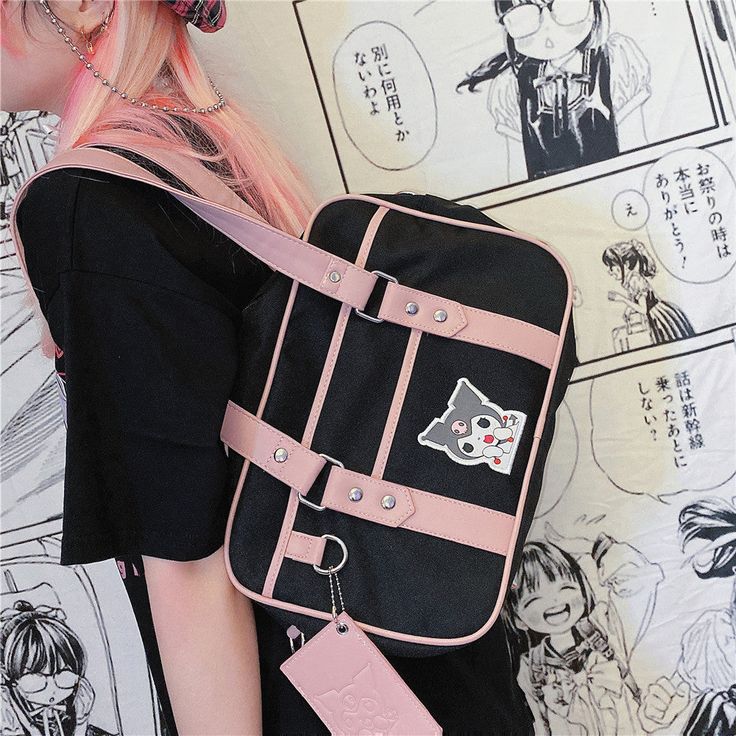 Cute Anime Shoulder Bag PN3792 ●Size:35*23 cm ●Material : acrylic fibres (Please allow 1-3cm differs due to manual measurement.As different computers display colors differently,the color of the actual may vary slightly from the above images.Thanks for your understanding.) ●About Shipping: We attach great importance to the orders of each customer and parcel delivery. 1.Processing time: 2-3 business days. 2.Shipping time: 10-15 business days to US, please allow 3-4 weeks shipping to other country.(Shipping times can be affected by variable customs clearance times or public holidays.) Trendy Square Shoulder Bag For School, Trendy Square Box Bag For School, Trendy Rectangular Chest Bag For Daily Use, Harajuku Style Rectangular Backpack For Everyday Use, Trendy School Shoulder Chest Bag, Kawaii Large Capacity Satchel For Travel, Trendy Rectangular Student Canvas Bag, Trendy Rectangular Canvas Bag For Students, Trendy Rectangular Satchel For Students