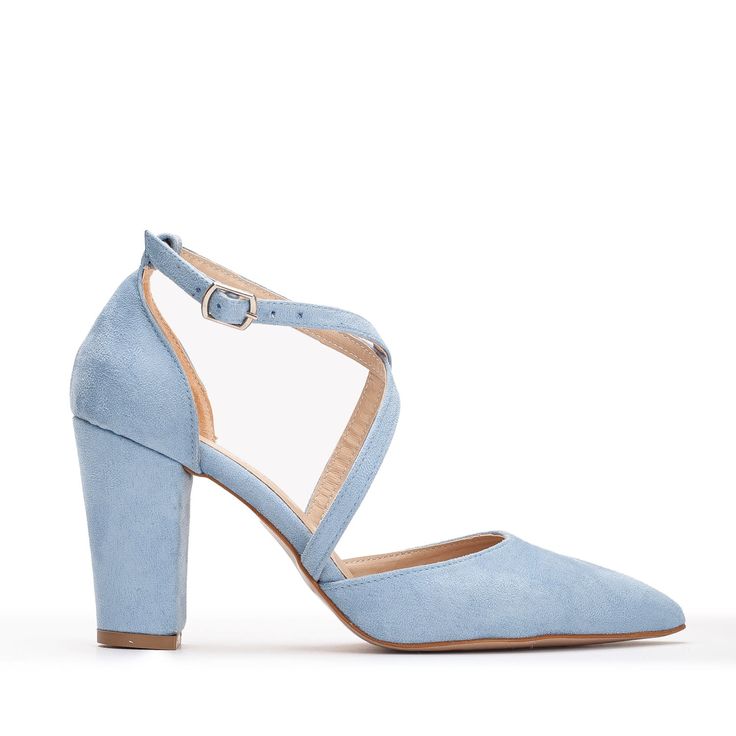 Crafted from high-quality materials, these baby blue wedding shoes are stylish and comfortable. The sleek design of the crisscross strap provides a secure fit, while the chic dusty blue color adds a touch of simplicity and chicness to any bridal ensemble. Premium Velvet. Use a waterproof spray on a new pair of shoes to protect them from dampness. Drydeeply stained, use a mild soap solution, then wipe the surface with a damp cloth and wring out a sponge stained, use a mild soap solution, then wipe the surface with a damp cloth and wring out a sponge. Cross Heels, Baby Blue Wedding, Waterproof Spray, High Block Heels, Baby Blue Weddings, Unique Wedding Shoes, Blue Wedding Shoes, Color Shoes, Stocking Fillers For Her