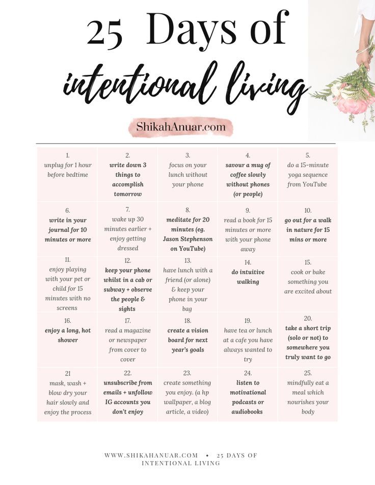 Want a more intentional life but not sure where to start? You can begin with these habits to jumpstart your intentional living + create a meaningful life today. If you want a shortcut, you can download this 25 Days of Intentional Living printable for ideas + inspiration to start! #intentionalliving #mentalhealth #selflovequotes #selfcaretips #selfcareideas #slowliving #printables #plannerlove Living A Spiritual Life, How To Create The Life You Want, How To Live With Intention, Creating The Life You Want, Live Your Life Aesthetic, Living Intentionally Quotes, Holistic Living Aesthetic, Living Best Life Aesthetic, Start Living Quotes