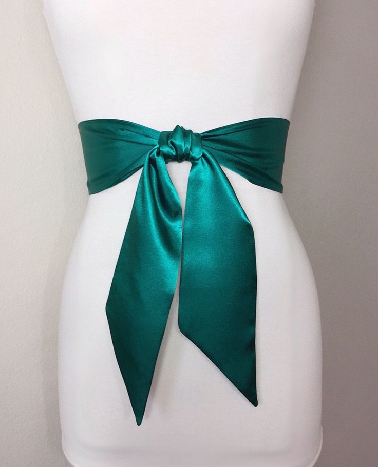 "Emerald Green Satin Sash Emerald Sash Belt Wide Emerald Wedding Dress Sash Emerald Satin Sash Emerald Bridesmaid Sash Satin Swank This Satin Swank® reversible waist sash is the perfect finishing touch for your bridesmaid, wedding, or special occasion dress, or just the right piece to add instant polish to your dress or top. Depending on your waist size and the length you choose (60, 75, and 90 inch lengths available), you can wrap the sash around your waist once or twice. You decide whether to Emerald Wedding Dress, Emerald Wedding Dresses, Emerald Bridesmaid, Bridesmaid Sash, Belt Wide, Wedding Dress Sash, Yukata Kimono, Wedding Sash Belt, Emerald Wedding