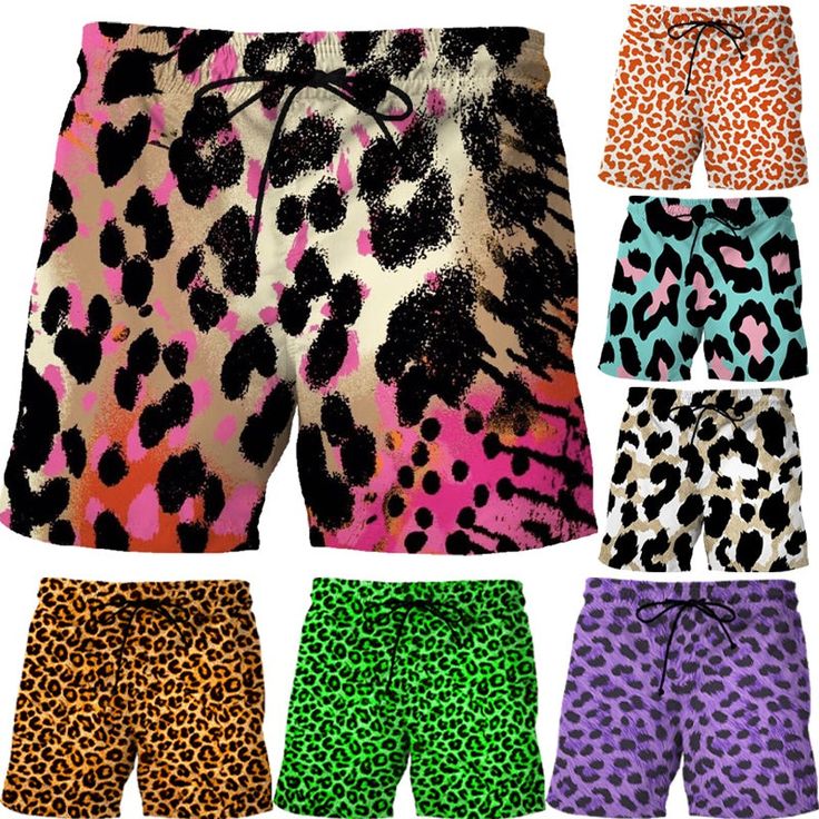 0 Summer Leopard Print Stretch Bottoms, Leopard Print Stretch Bottoms For Summer, Stretch Leopard Print Bottoms For Summer, Summer Stretch Shorts In Leopard Print, Leopard Print Stretch Shorts For Summer, Summer Stretch Leopard Print Shorts, Stretch Leopard Print Shorts For Summer, Casual Summer Bottoms With Tiger Print, Casual Tiger Print Summer Bottoms