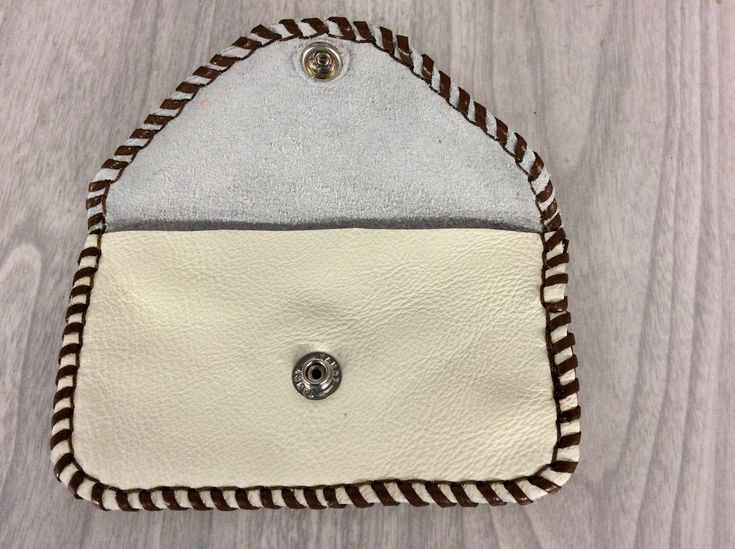 "You have a choice of barn red, army green, or off white of the credit card purses made of cowhide leather. Metal snap and hand laced with leather calf lace and hand stitched for more strength. So double the strength. Enlarge the picture and you'll see the neat hand stitching around the purse. Measures about 5\" wide x 2-7/8\" high, opened 5-1/8\". Genuine leather. This coin purse is bigger for room to put credit cards in too, or business cards. In picture I have 12 credit cards in it. Made to l Card Purse, Leather Coin Purse, Red Army, Red Barns, Coach Dinky Crossbody, Hand Stitched, Credit Cards, Cowhide Leather, Hand Stitching