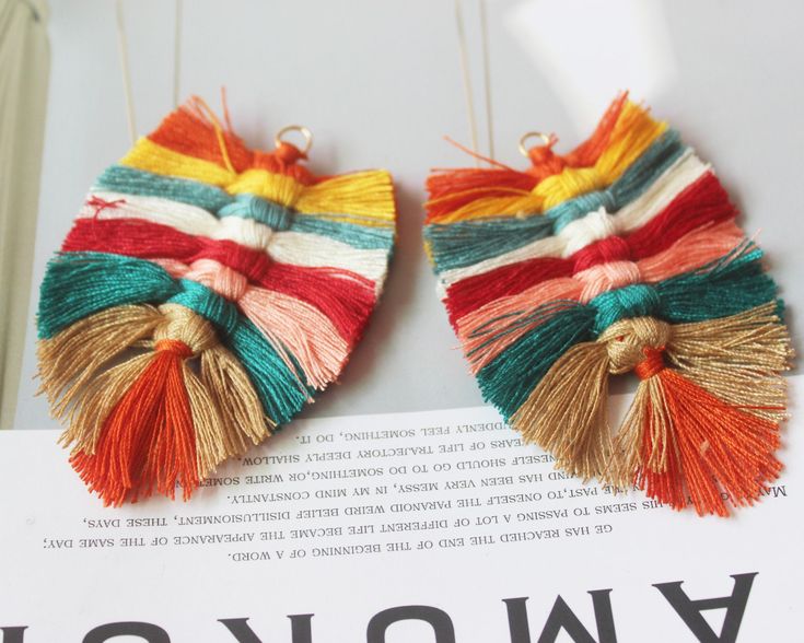 ♥♥Size:About 85*55MM ♥♥Material: cotton thread ♥♥Color: ♥♥Quantity:2pcs Shipping If you are in a hurry, please choose DHL shipping; Note:have larger stock and can offer wholesale price. If you need more quantity, please do not hesitate to contact me. ♥ ♥ ♥ ♥ ♥ ♥ ♥ ♥ ♥ ♥ ♥ ♥ Thanks for your Visit ♥ ♥ ♥ ♥ ♥ ♥ ♥ ♥ ♥ ♥ ♥ ♥ ♥ ♥ Wishing you a happy shopping ♥ ♥ Multicolor Fringe Tassel Earrings For The Beach, Multicolor Beaded Tassel Earrings For Beach, Multicolor Tassel Earrings With Latkans For Beach, Handmade Multicolor Tassel Earrings For Beach, Bohemian Multicolor Tassel Earrings For Beach, Multicolor Tassel Earrings With Latkans For Summer, Multicolor Latkans Tassel Earrings For Summer, Bohemian Multicolor Tassel Earrings With Fringe, Bohemian Multicolor Fringe Tassel Earrings