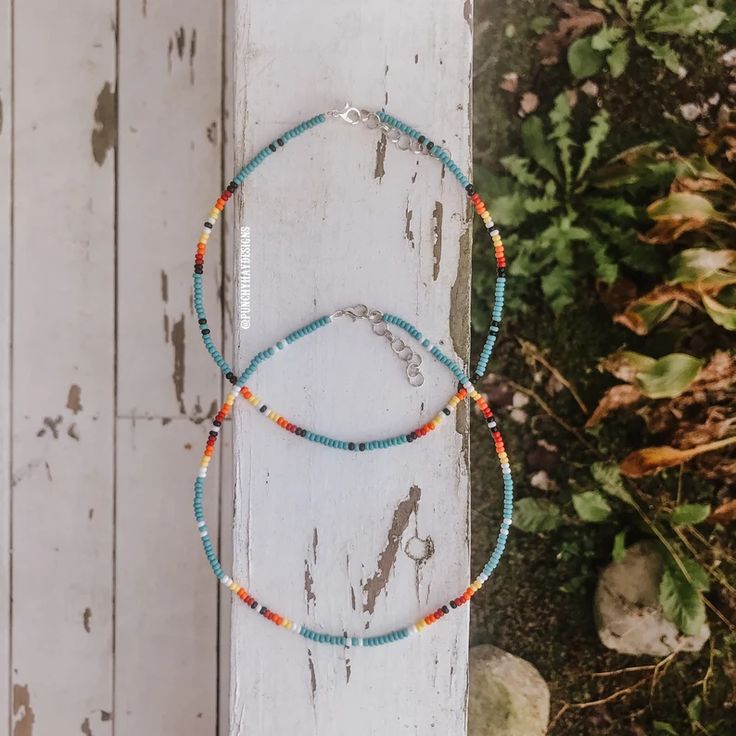 TIDES Beaded Boho/western Choker Necklace White and Black | Etsy Western Choker Necklace, Handmade Chokers, Black Turquoise, Boho Choker, Hippie Vibes, Beading Ideas, Wire Necklace, Color Harmony, Necklace White