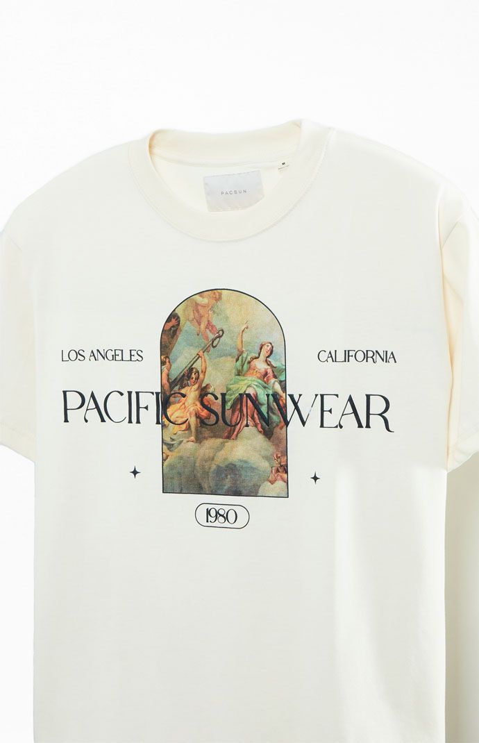 Step into style with the Pacific Sunwear Renaissance T-Shirt, featuring a classic crew neckline, short sleeves, and a standard fit for everyday comfort. Elevate your look with custom-branded graphics meticulously printed on the front and back, making this tee a bold statement of style.   	Crew neckline 	Short sleeves 	Standard fit 	Front graphic 	Machine washable Pacific Sunwear, Incentive Programs, My Mobile Number, Oversized T Shirt, Elevate Your Look, The Pacific, Oversized Tshirt, Pacsun, Oversized Fits