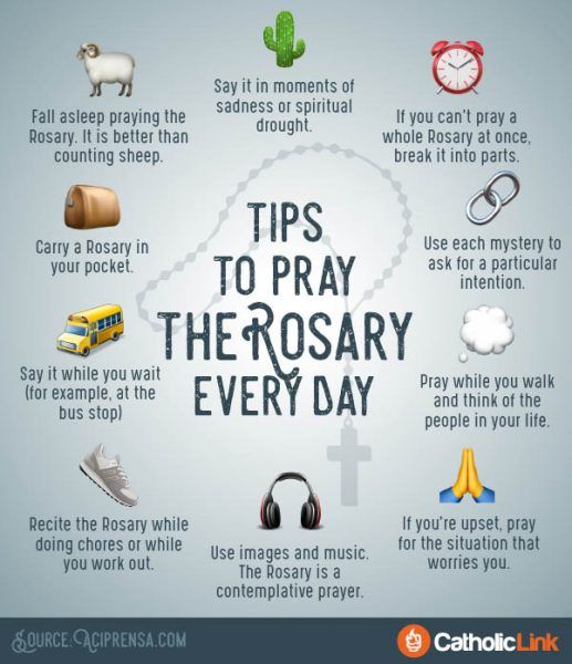 an info poster with the words tips to pray, and other things in front of it