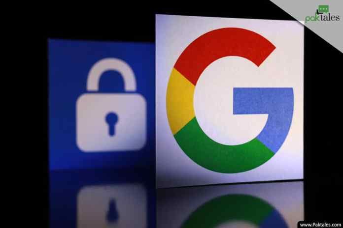 the google logo is shown next to a padlock