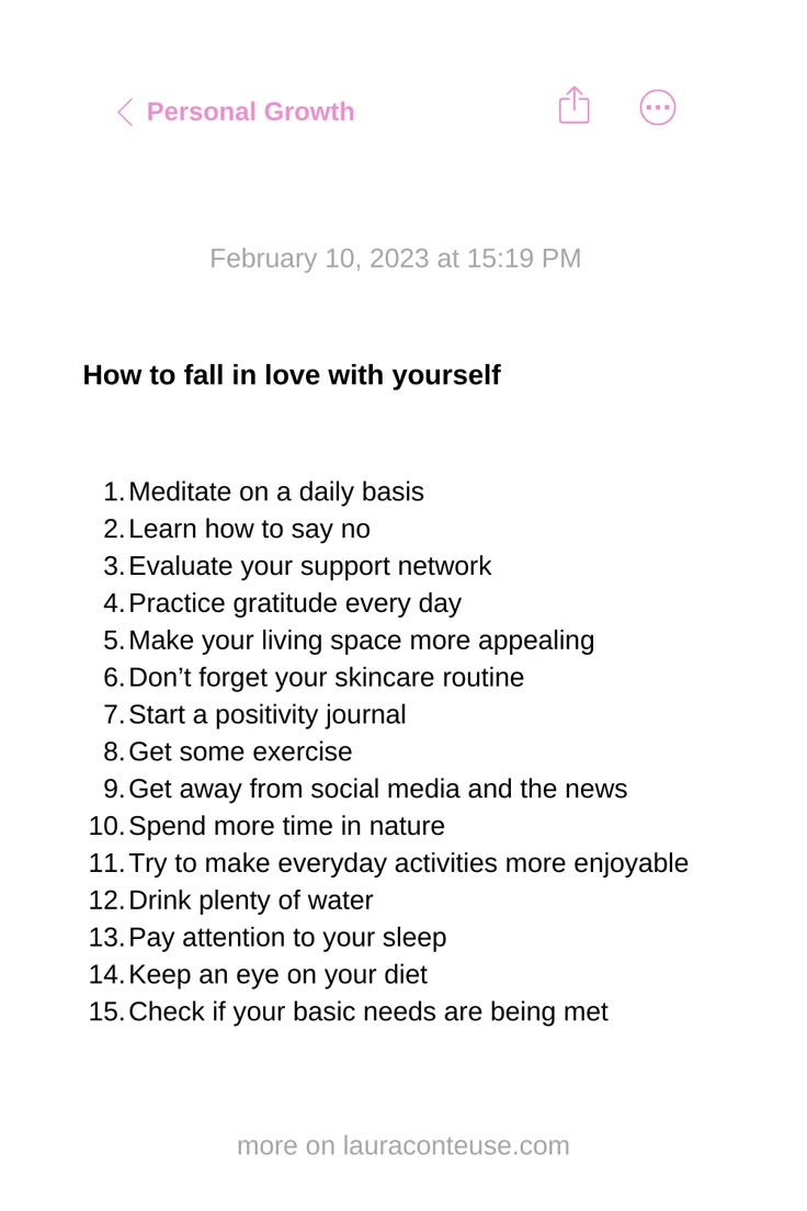 a white background pin that says How to Fall in Love with Yourself How To Focus On Self Love, How To Be In Love With Yourself, Things To Do To Take Care Of Yourself, Ways To Fall In Love With Yourself, Guide To Self Love, 222 In Love, How Love Yourself, How To Not Care So Much, How To Celebrate Achievements